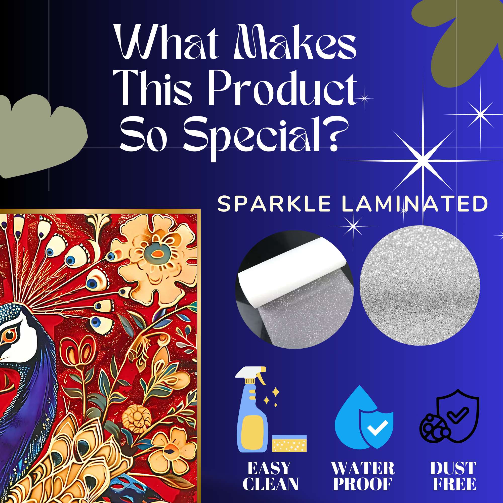 Set of Three Wall Paintings for Wall Dacoration Golden Framed Wall Paintings for Living Room & Bedroom Wall Art for Home Decoration & Office Wall Décor (24x18 inch CH-GD3-4) - Image 2